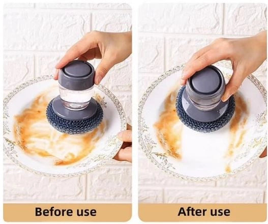 Ergonomic grip dish brush